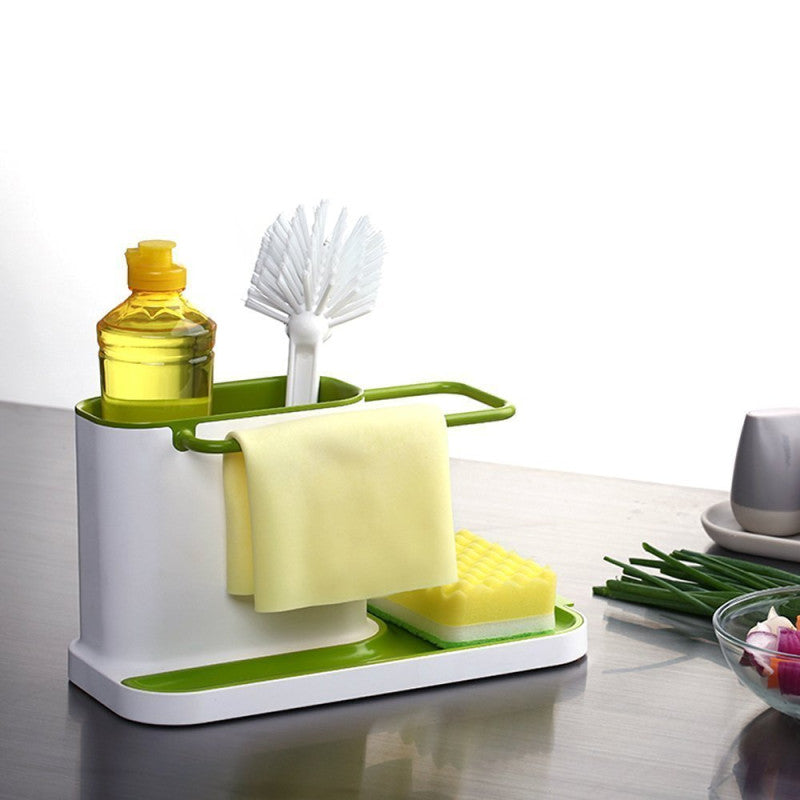 3-in-1 Sink Soap Dispenser & Sponge Organizer