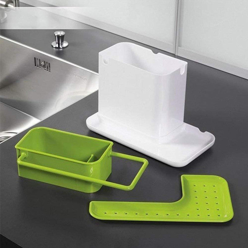 3-in-1 Sink Soap Dispenser & Sponge Organizer