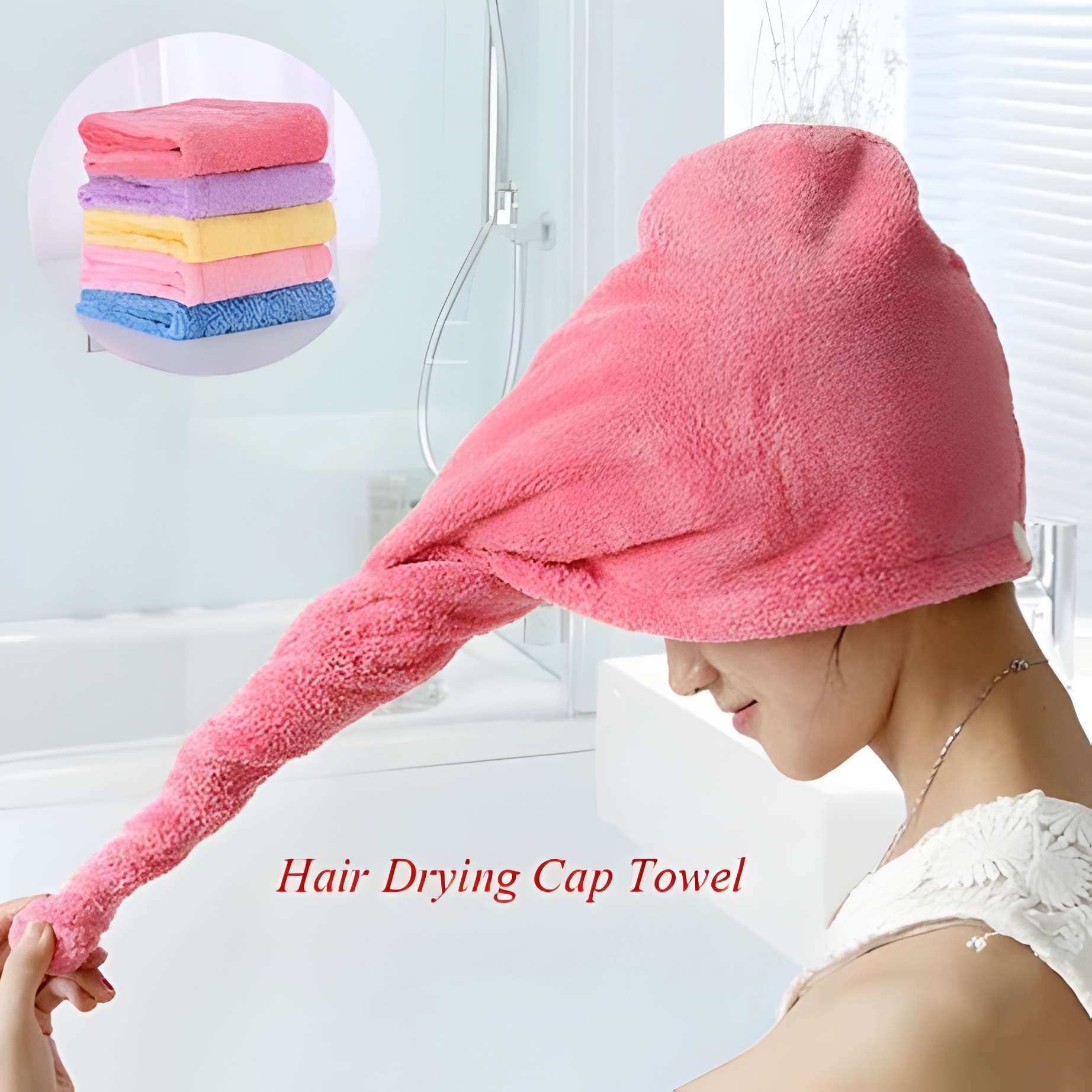 Pack Of 2 Magic Instant Hair Dryer Cap Towel Hair Wrap Towel