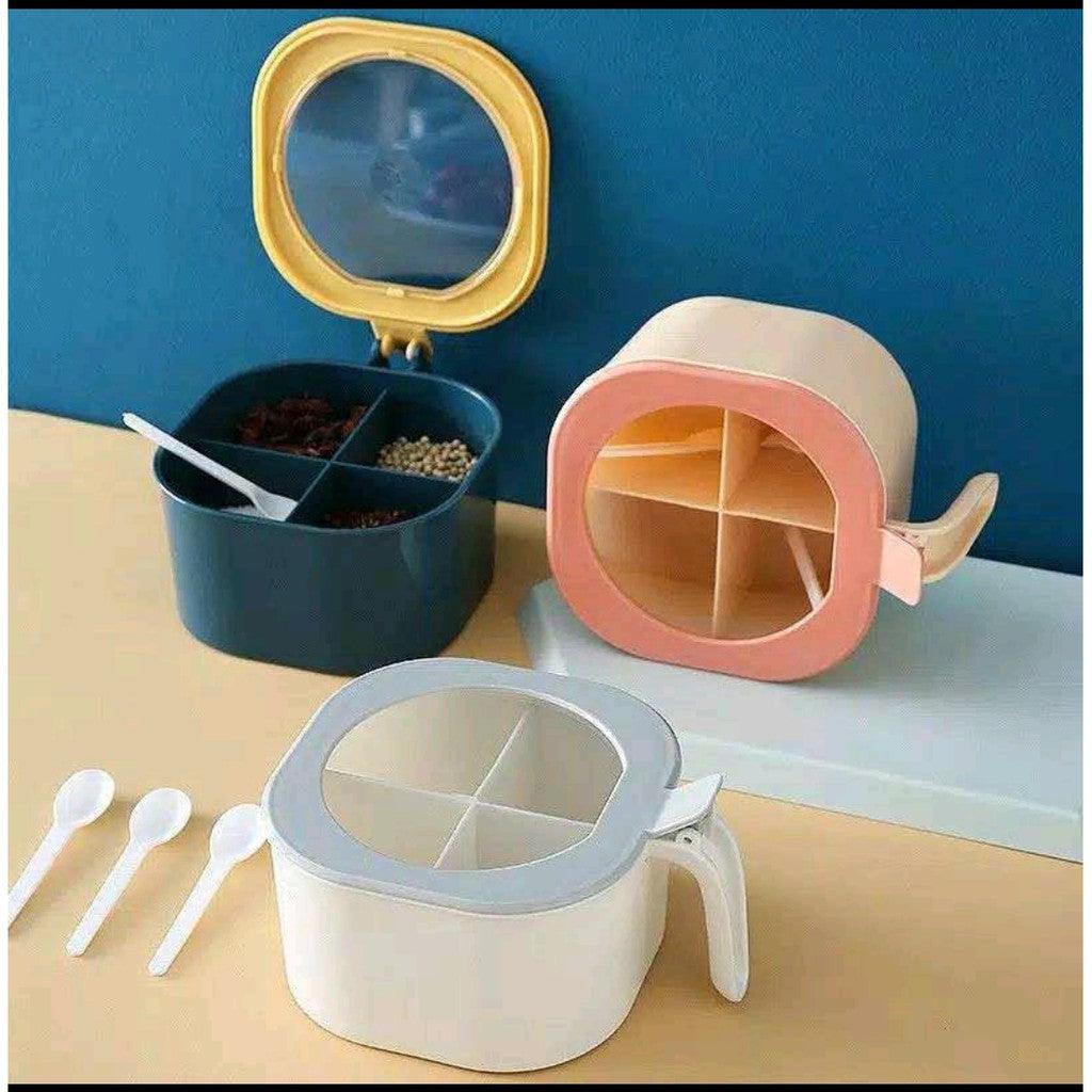 4 In 1 Partition Kitchen Seasoning Spice Box