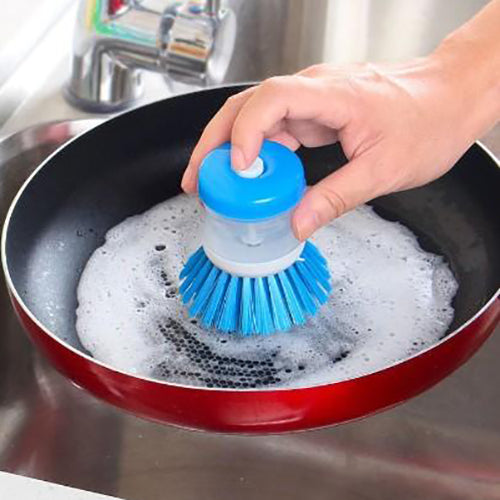 Self-Dispensing Dish Cleaning Brushes – Pack of 2