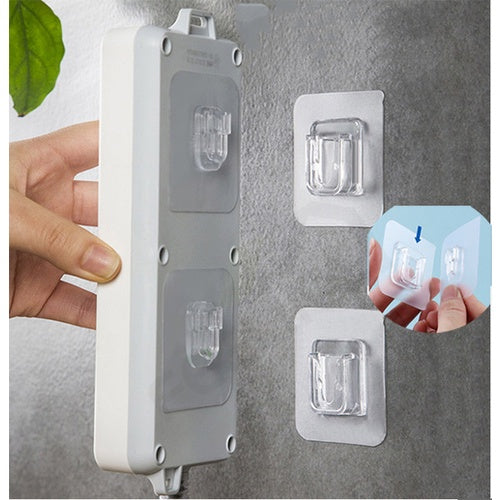 Double-Sided Transparent Adhesive Wall Hooks