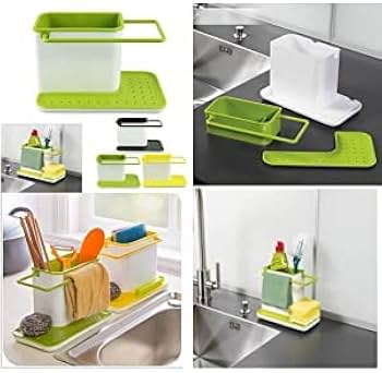 3-in-1 Sink Soap Dispenser & Sponge Organizer