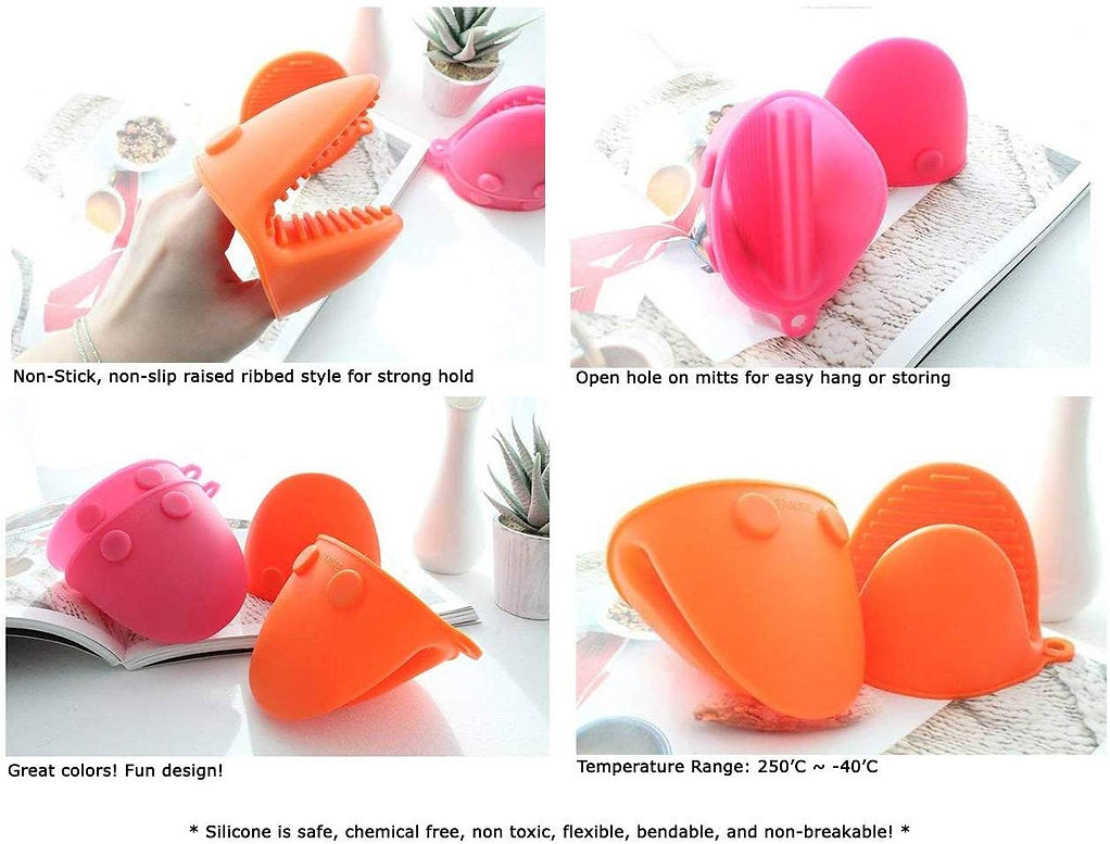 Silicone Heat-Resistant Pot Holder Clips – 1 Pair