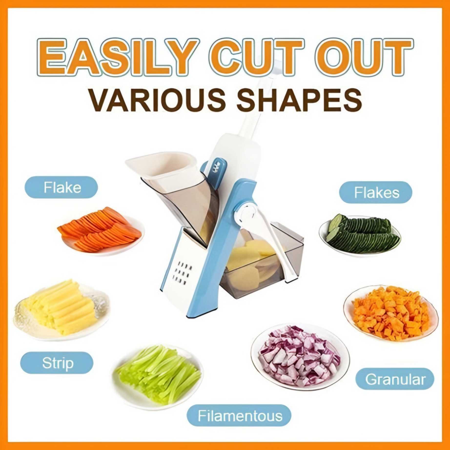 Imported Multifunctional Chopping Artifact, Good for Cutting, Mashing and Silicing, Save Time and Effort