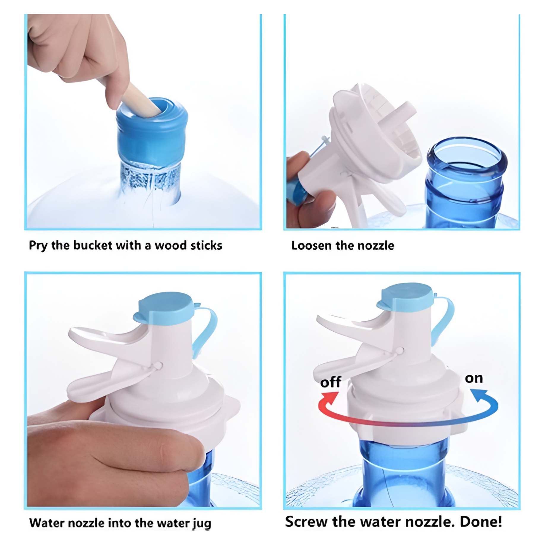 Portable Strong Steel Water Dispenser Stand with Fast Flow Water Spout Nozzle