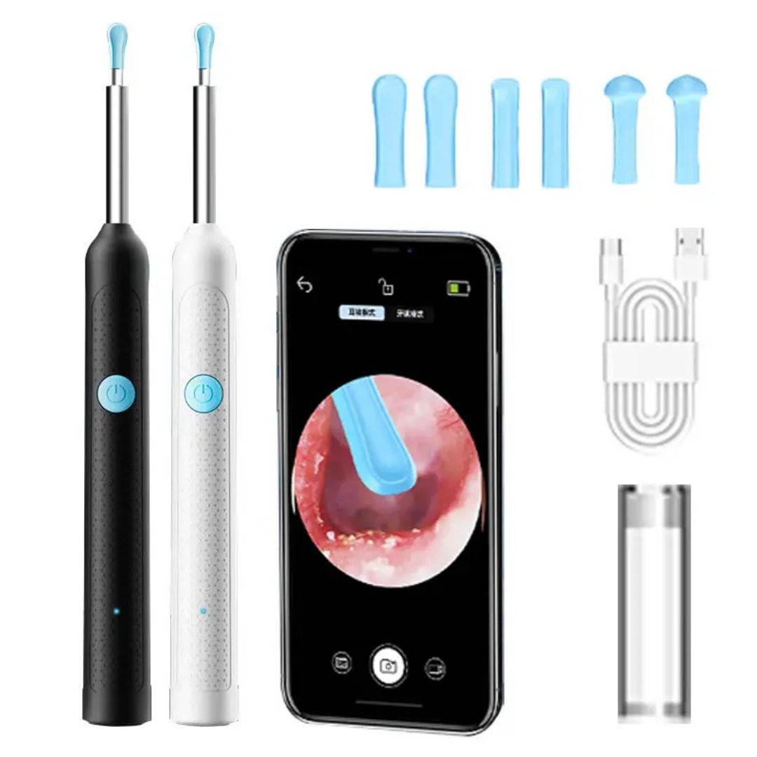 Wireless visual ear cleaning kit with camera