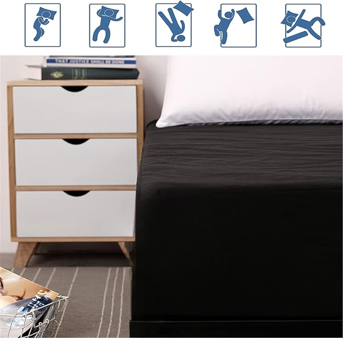 Premium Waterproof King Size Mattress Cover | Breathable, Soft, Noiseless, And Dustproof Protection