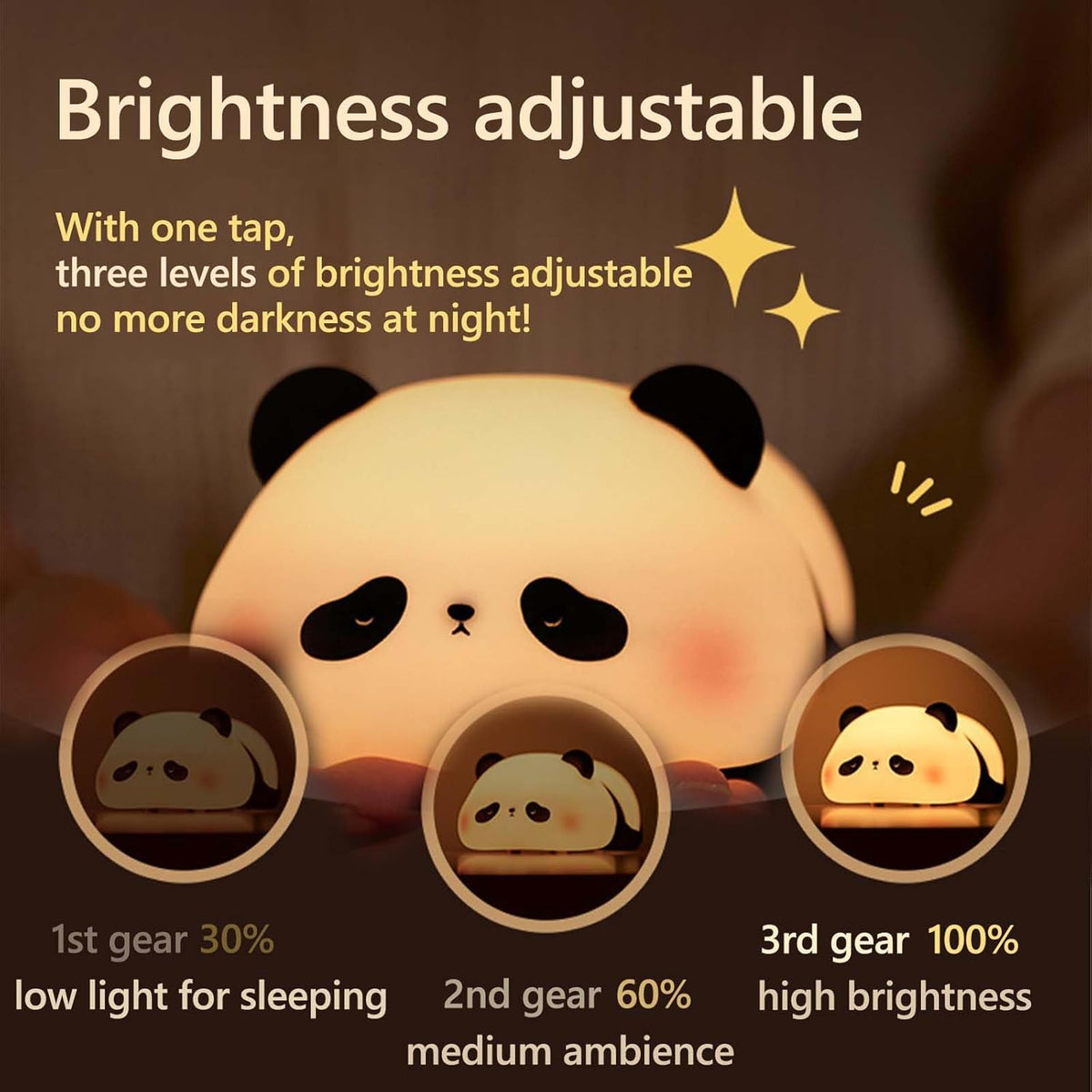 Rechargeable Panda Silicone Night Lamp