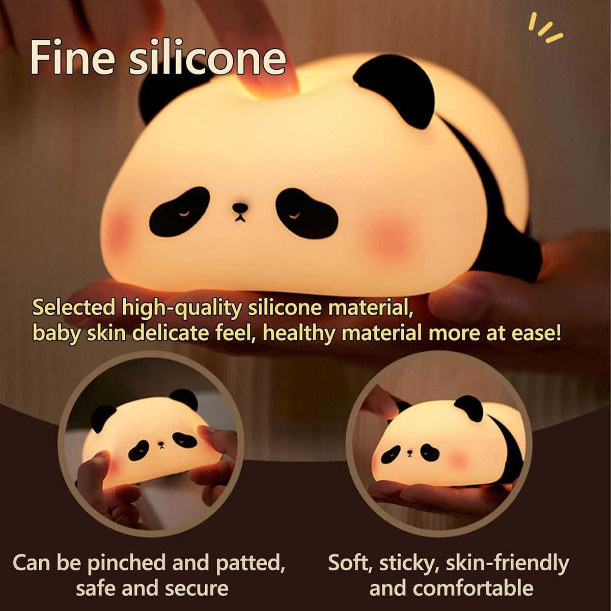 Rechargeable Panda Silicone Night Lamp