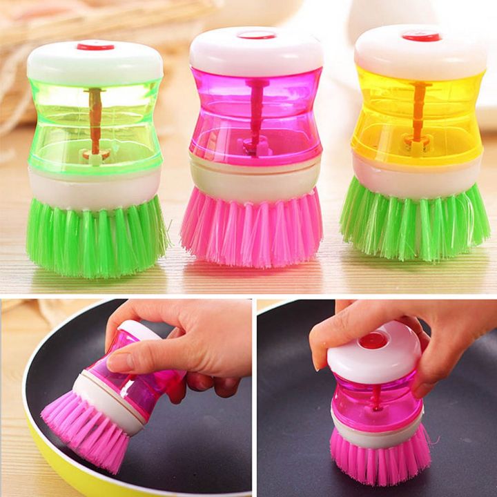 Self-Dispensing Dish Cleaning Brushes – Pack of 2