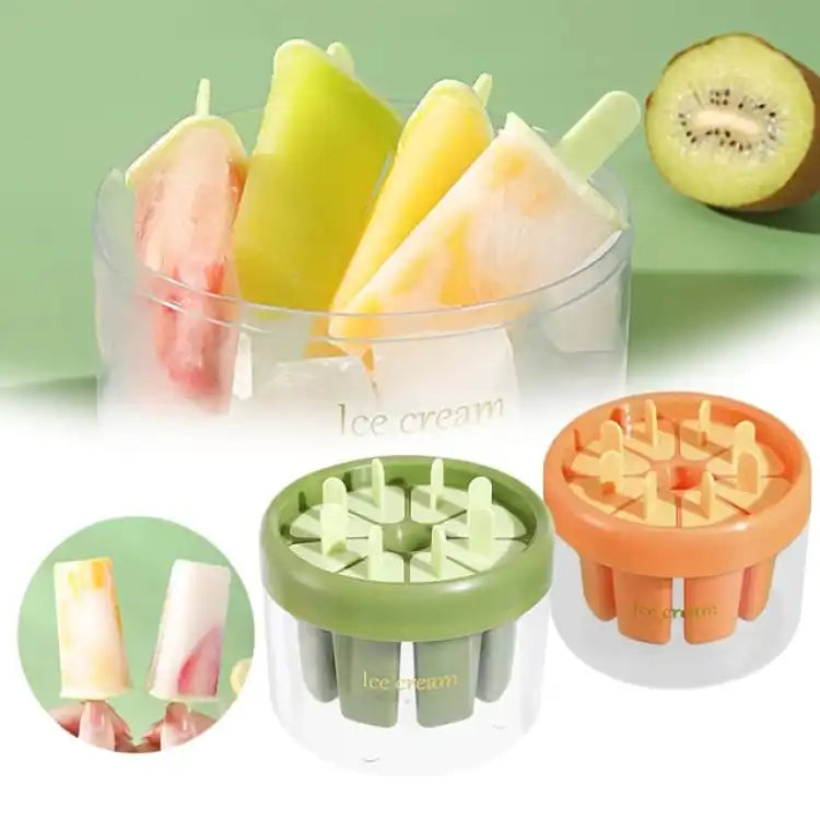 Plastics Ice Cream Mold DIY Dessert Popsicle Moulds Tray Ice Cube Maker