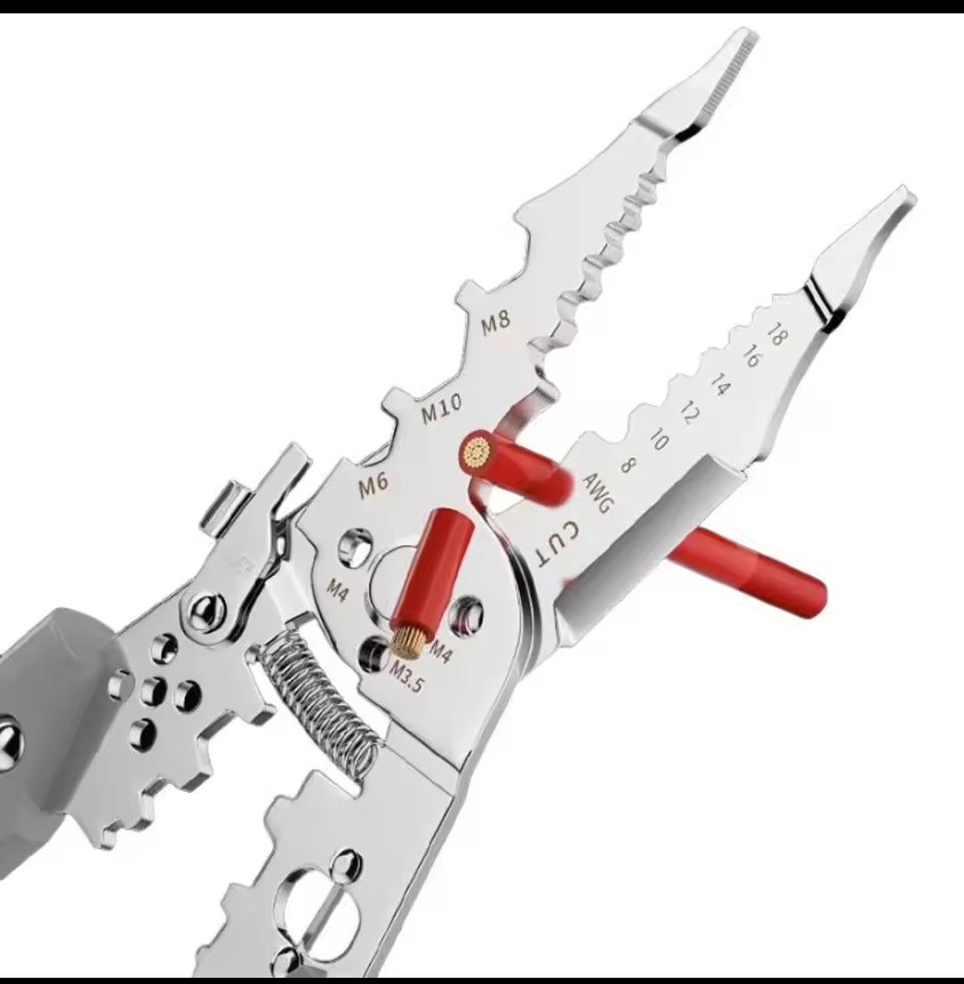 16-in-1 Multifunctional Wire Stripper – Heavy-Duty Electrical Tool & Cable Cutter