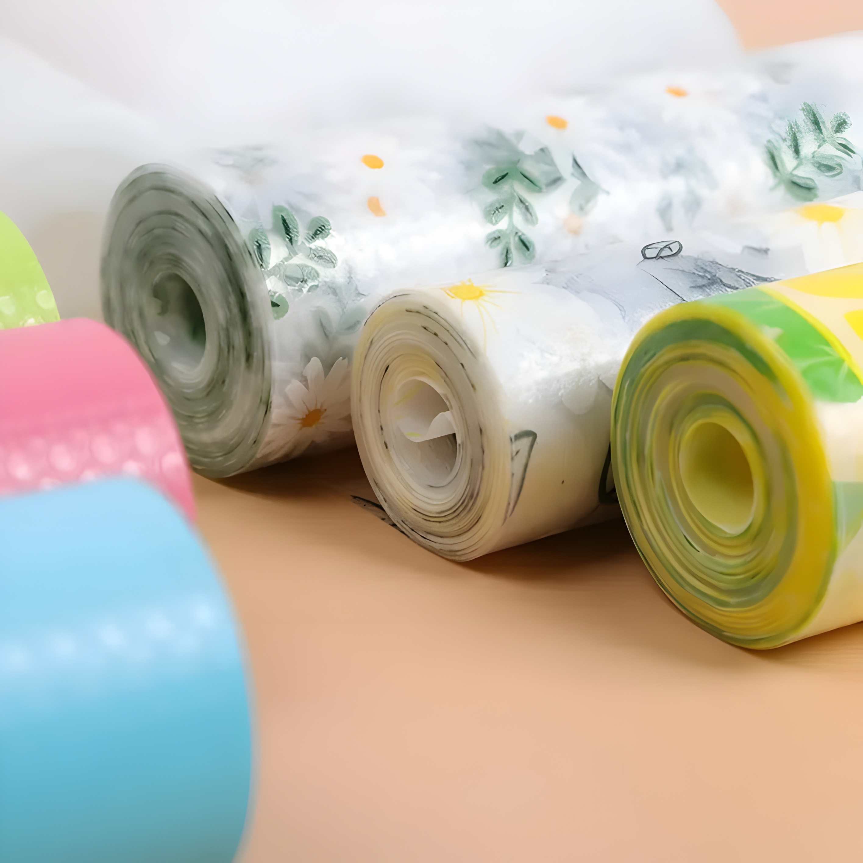 Non-Slip Plastic Shelf Liner Roll, Multipurpose Cabinet Drawer for Kitchen, Fridge, Table (Random Design)