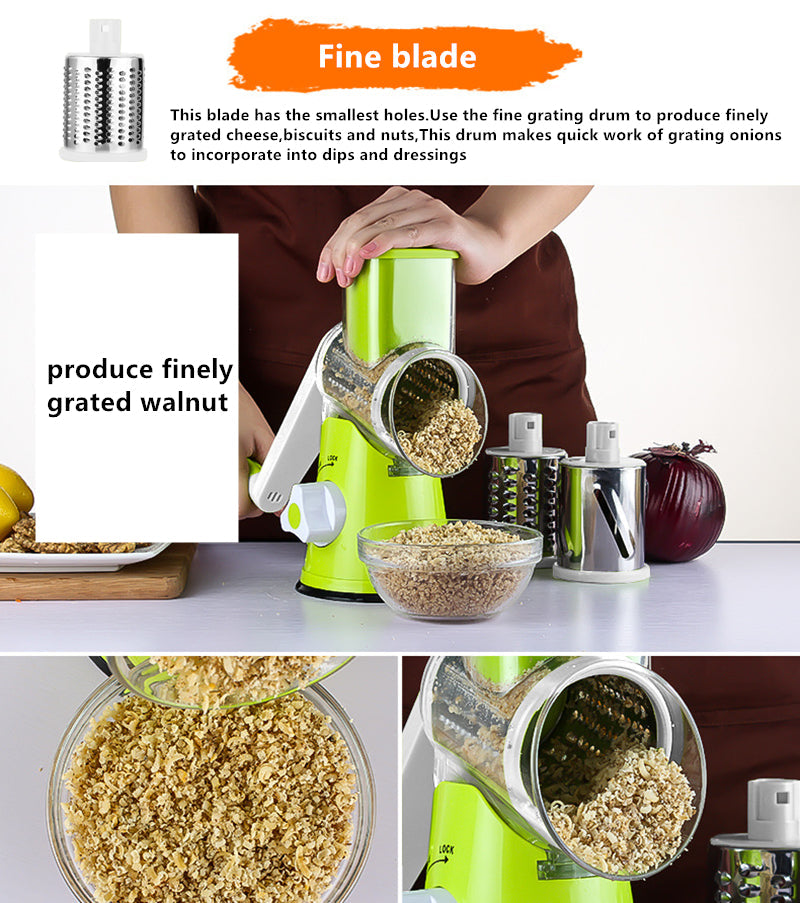 Tabletop Drum Grater & Vegetable Slicer