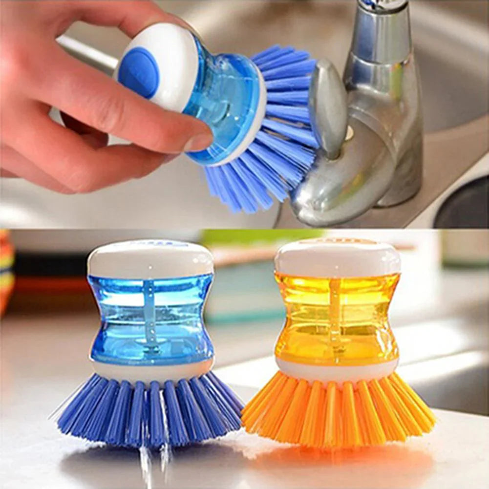 Self-Dispensing Dish Cleaning Brushes – Pack of 2
