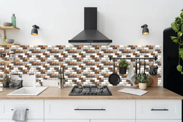 Waterproof Self-Adhesive Tile Stickers – Pack of 24