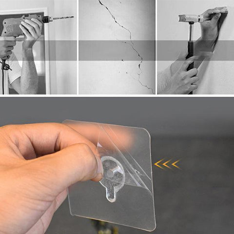 Transparent Self-Adhesive Screw Hooks
