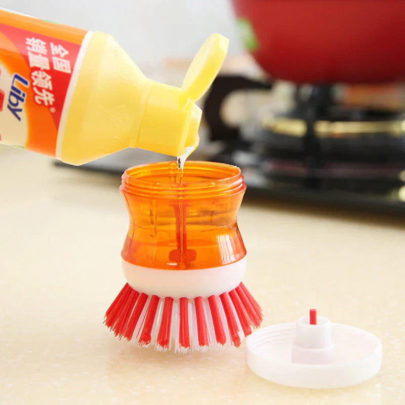 Self-Dispensing Dish Cleaning Brushes – Pack of 2
