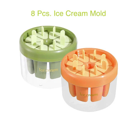 Plastics Ice Cream Mold DIY Dessert Popsicle Moulds Tray Ice Cube Maker