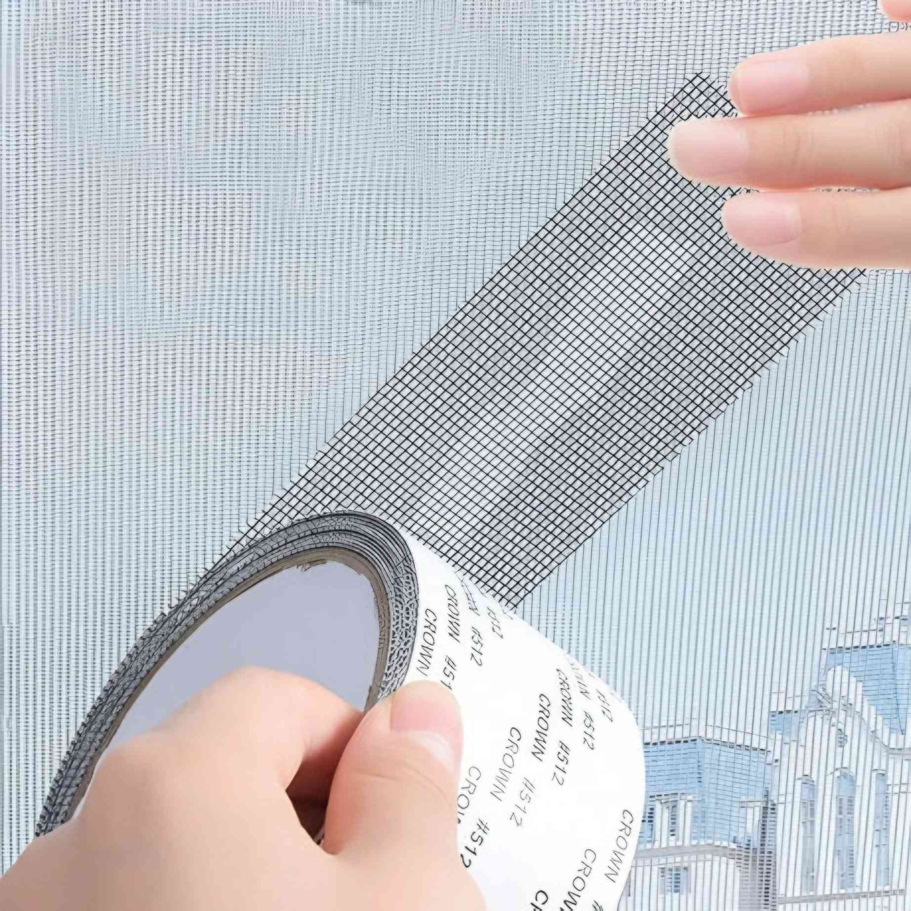 Strong Self Adhesive Window Net Screen Repair Patch Tape For Covering Up Holes Tears Anti Insect Mosquito Mesh