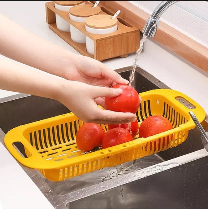 Adjustable Over-Sink Drain Basket