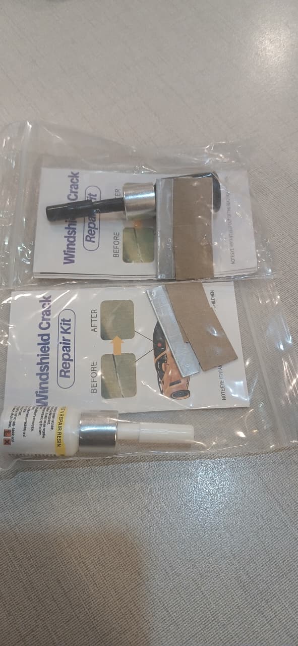Windshield Crack Repair Toolkit | Car Windshield Glass Repair Kit for Small Chips and Cracks Random Color