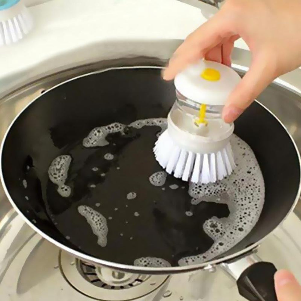 Self-Dispensing Dish Cleaning Brushes – Pack of 2