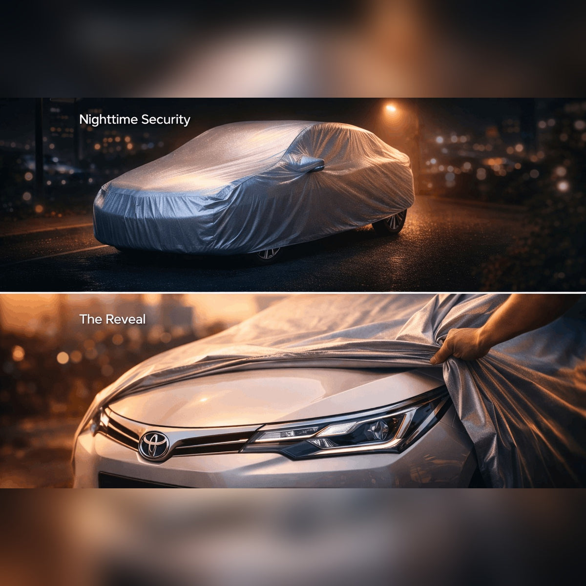 Car cover night protection