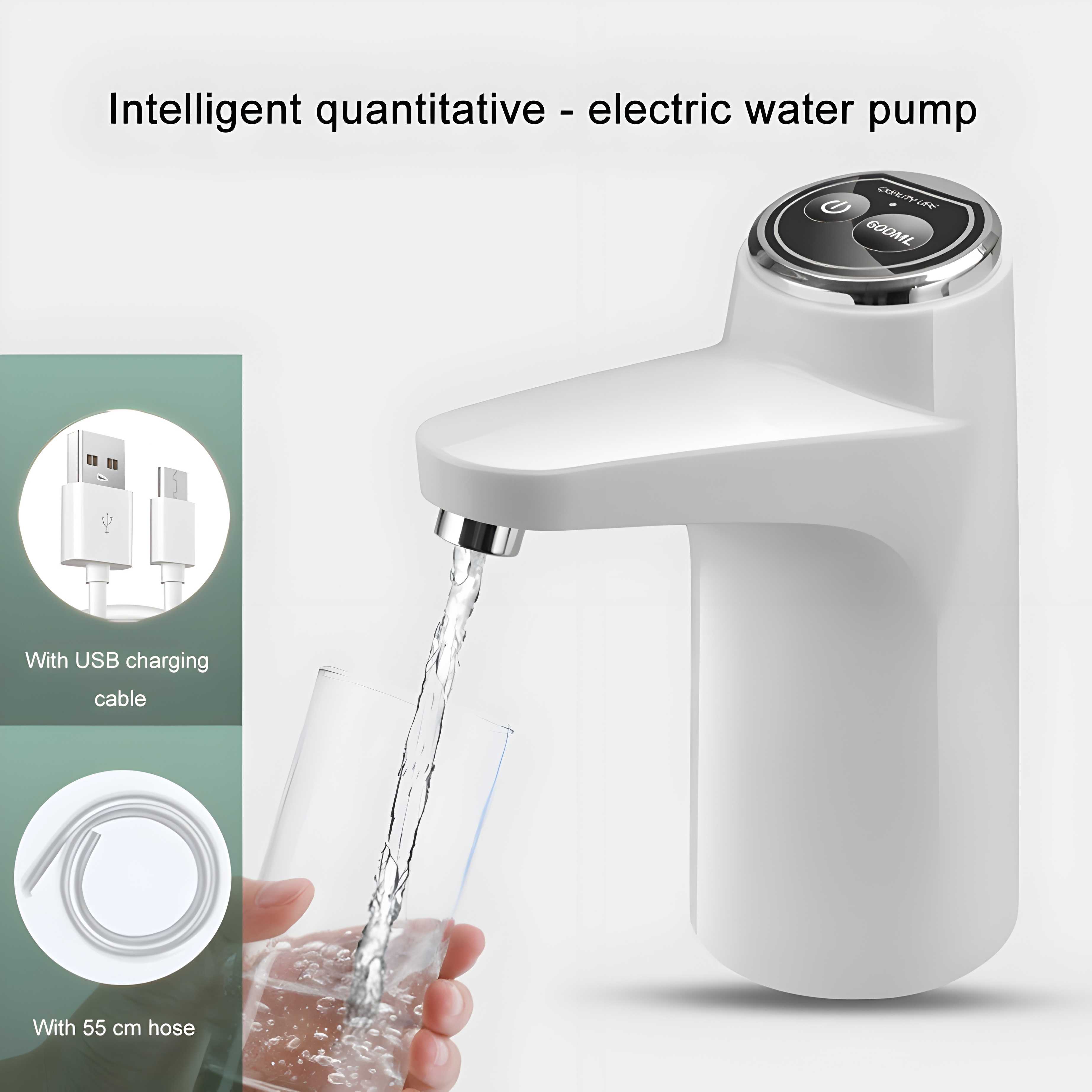 Automatic Portable Rechargeable Water Dispenser with Smart Upgrade Touch Button For Home and Office