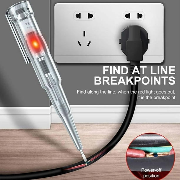 Electrical Voltage Tester Pen with LED Indicator
