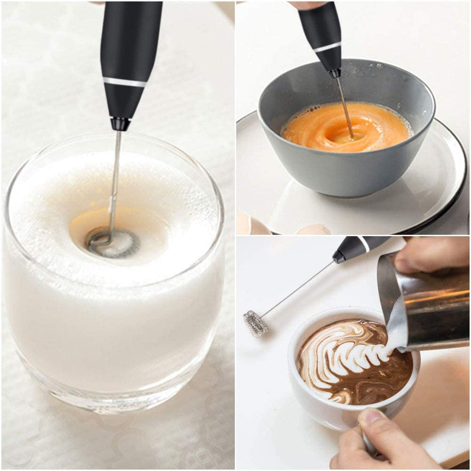 2 In 1 Rechargeable Electric Coffee and Egg Beater and Mixer Milk Frother