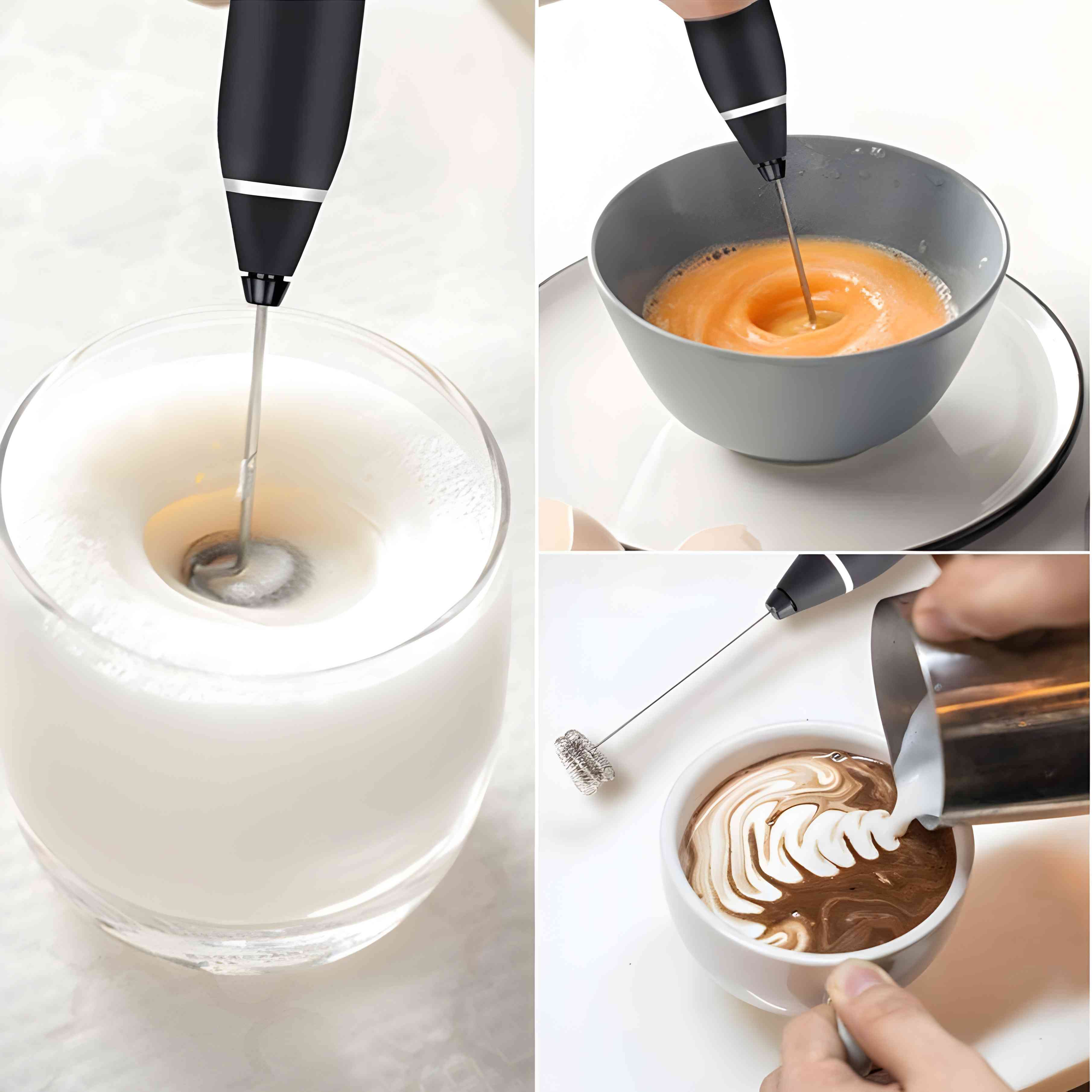 2 In 1 Rechargeable Electric Coffee and Egg Beater and Mixer Milk Frother