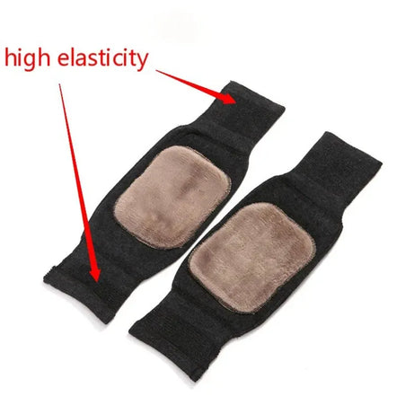 2 Pcs Warm Wool Knee Pads Super Elastic Knees Sleeves Support Protector