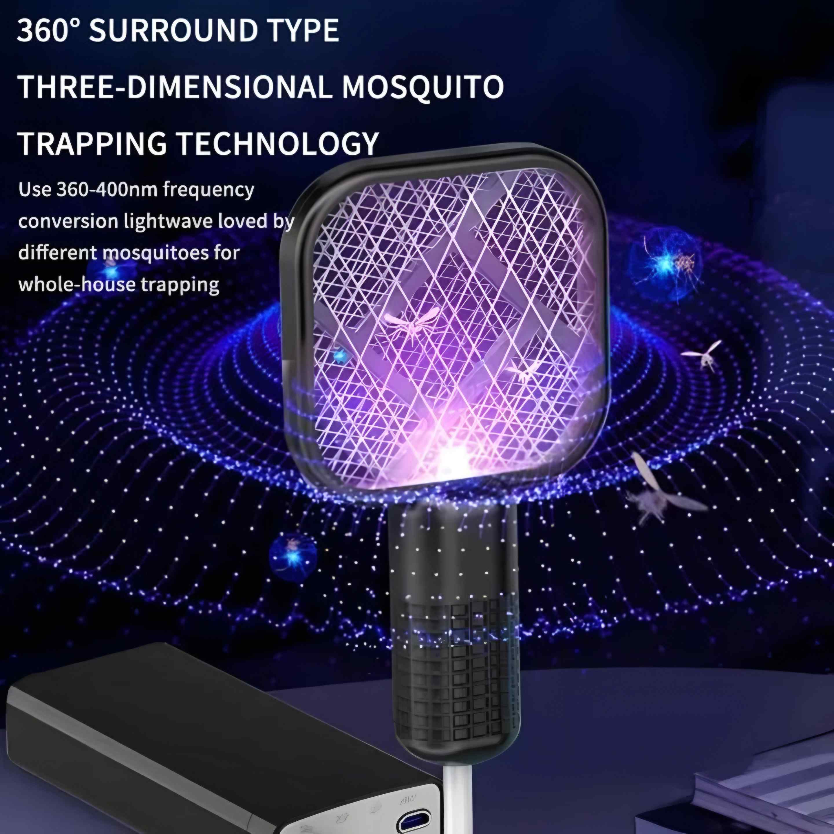 Portable and USB Rechargeable 2 in 1 Mini Mosquito Killer Lamp