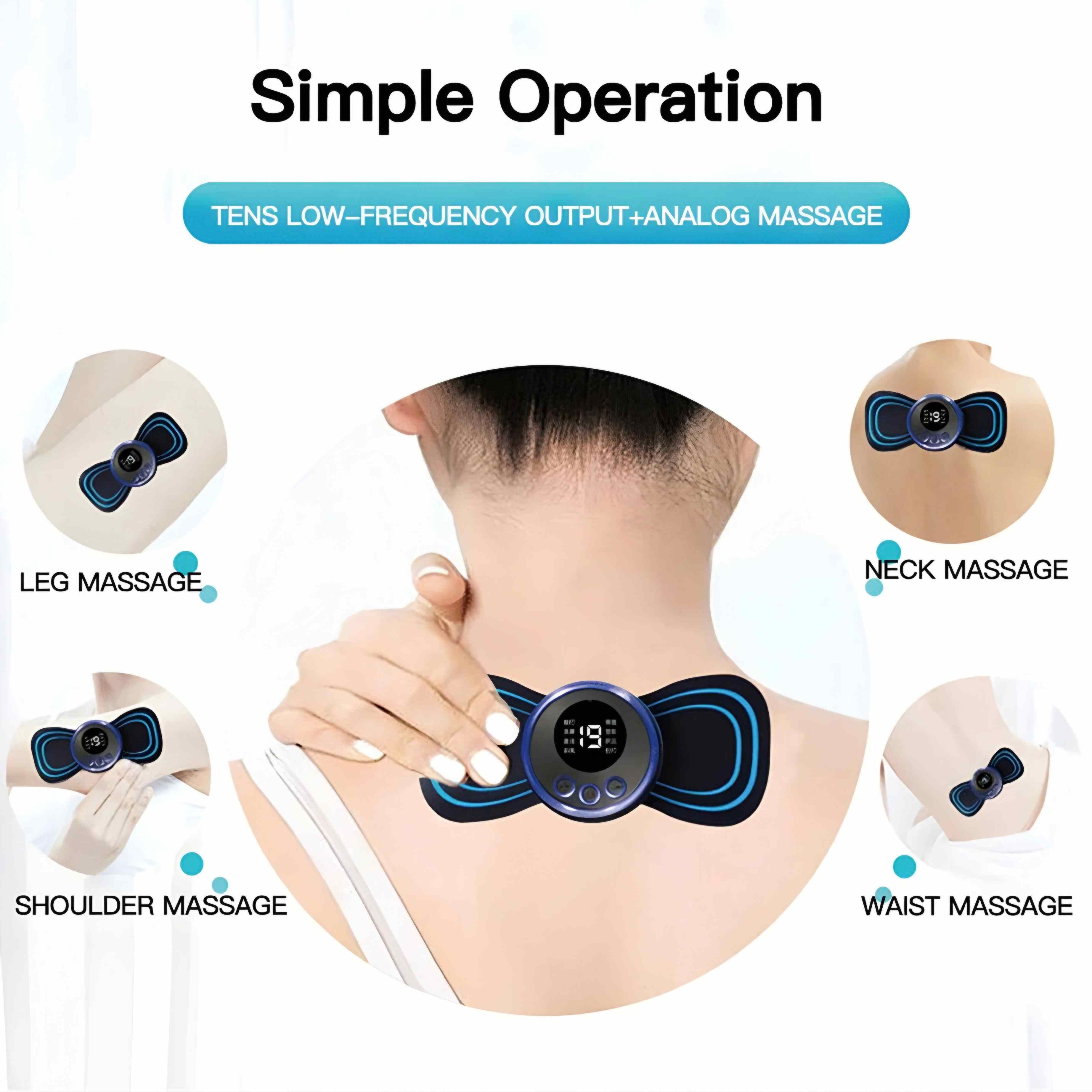 Multifunctional Electric All Body Mini Massager Super Intelligent Cervical Massager