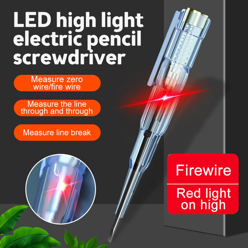 Electrical Voltage Tester Pen with LED Indicator