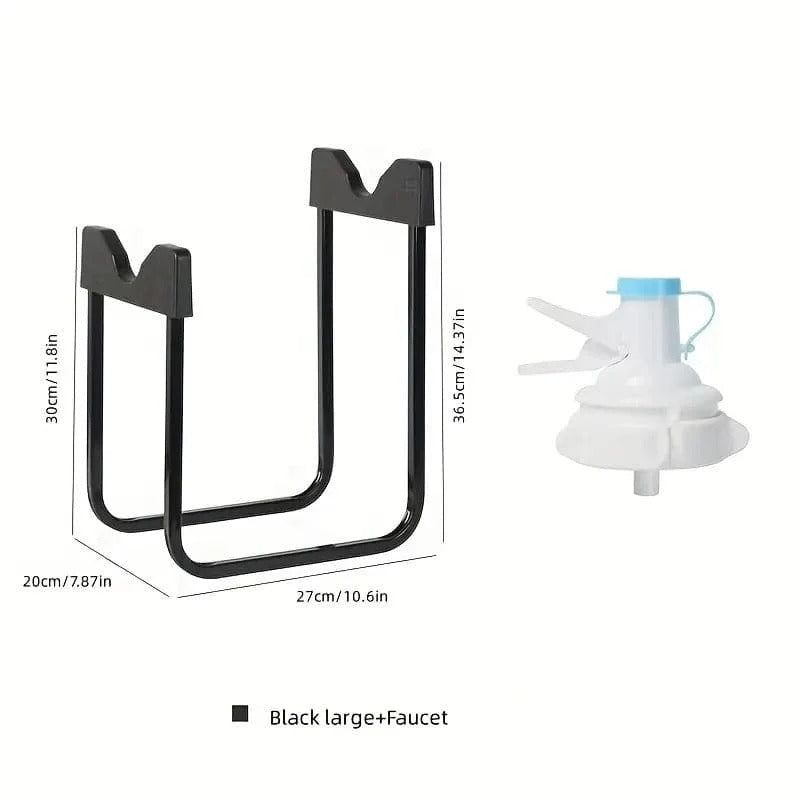 Metal water dispenser stand and tap, bottle not included