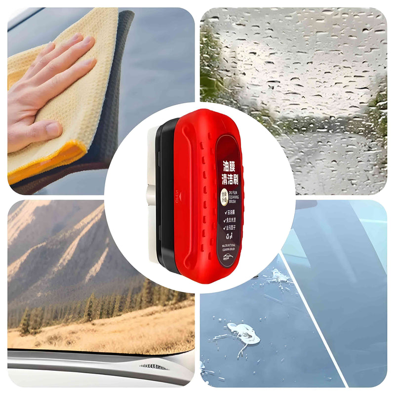 (Pack OF 2) Automotive Oil Film Cleaning Brush | Car & Bike Cleaning Tool