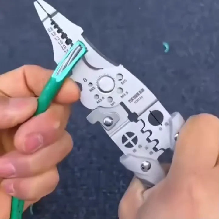 16-in-1 Multifunctional Wire Stripper – Heavy-Duty Electrical Tool & Cable Cutter