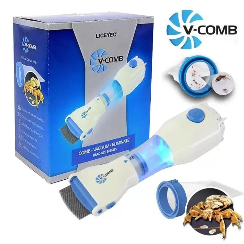 High Quality V-Comb Anti Lice Device With Stainless Steel Teeth and Gentle Rounded Edges