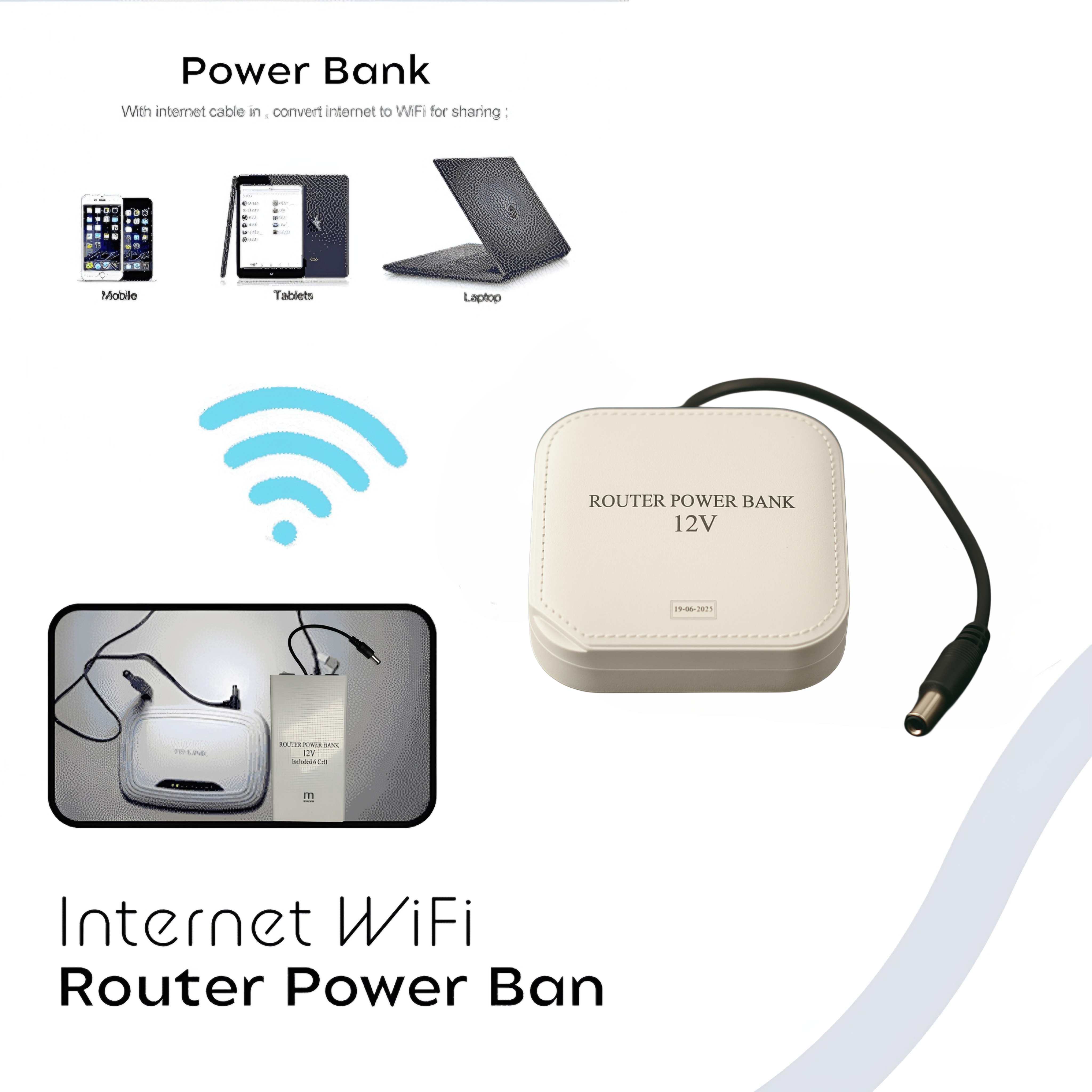 Wifi Router Power Bank 20000 Mah – Reliable Backup Power For Seamless Internet Connectivity