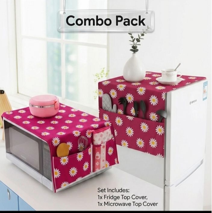 Microwave and fridge cover combo pack