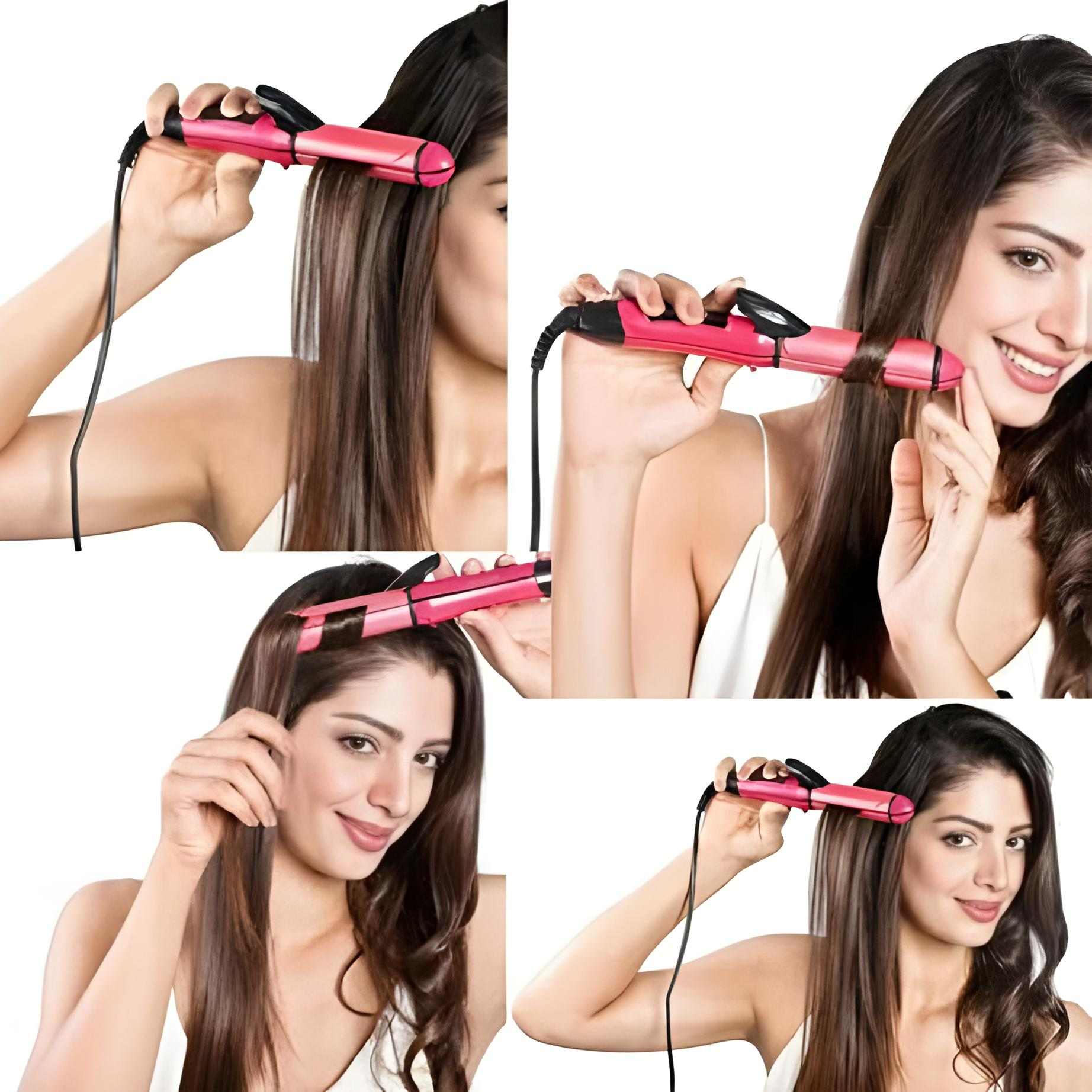 Imported Nova 2 In 1 Hair Curler & Straightener For Women