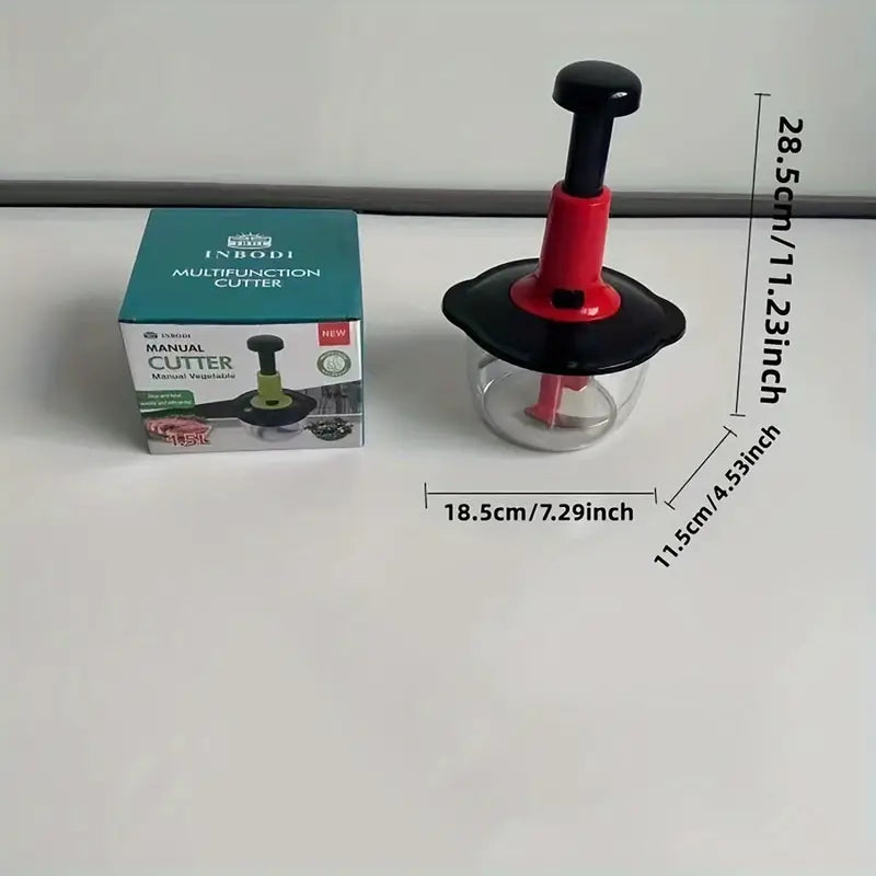2L Manual Hand-Push Vegetable Chopper & Grater