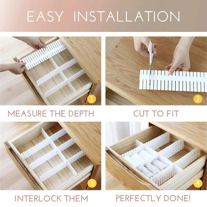 Adjustable Drawer Dividers & DIY Organizer