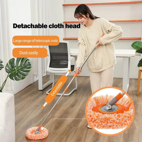 360 Degree Spin Adjustable Cleaning Sunflower Mop 3Ft Long Pipe