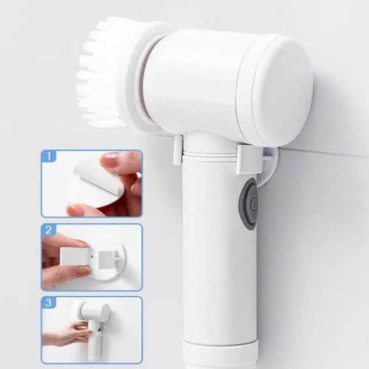 5-In-1 Handheld Electric Cleaning Brush - Household Accessory Designed For Surface Cleaning And Daily Maintenance Routine