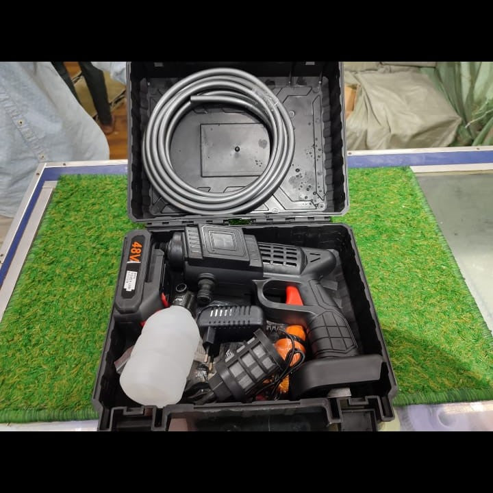 48V Cordless Car Wash Spray Gun – High Pressure Foam Jet Washer (Single Battery)