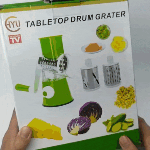 Tabletop Drum Grater & Vegetable Slicer